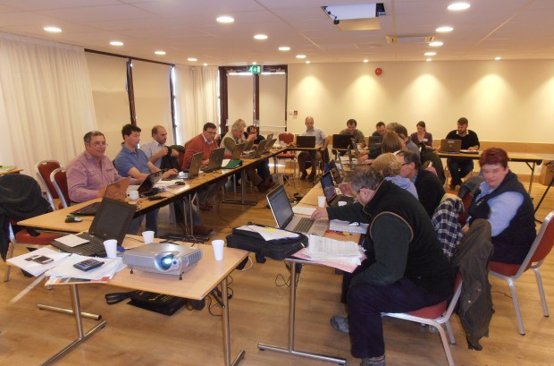 Farmers taking part in a recent workshop