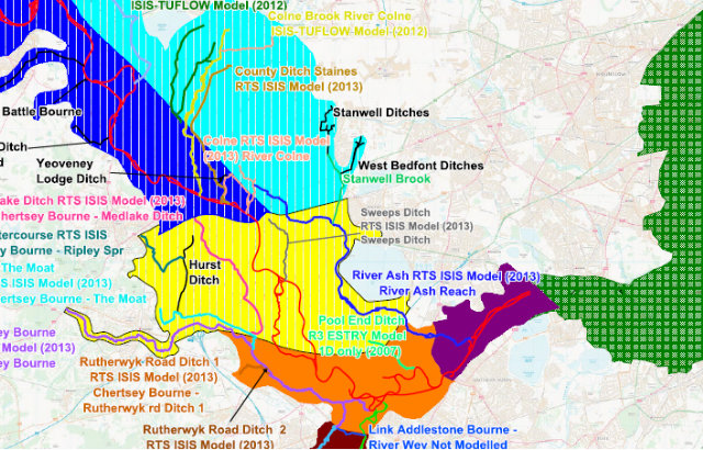 section of River Thames Scheme modeling
