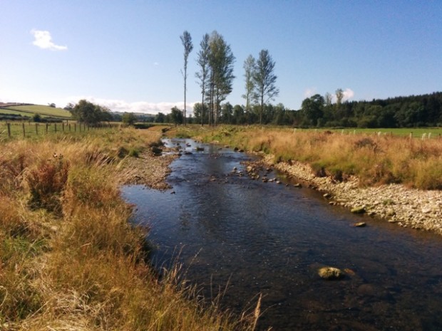 The River Lyvennet in the Eden catchment now fully restored to it's former glory