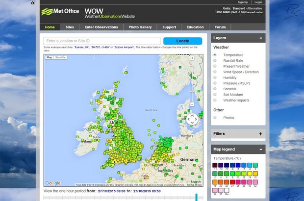 Met Office Weather Observation Website