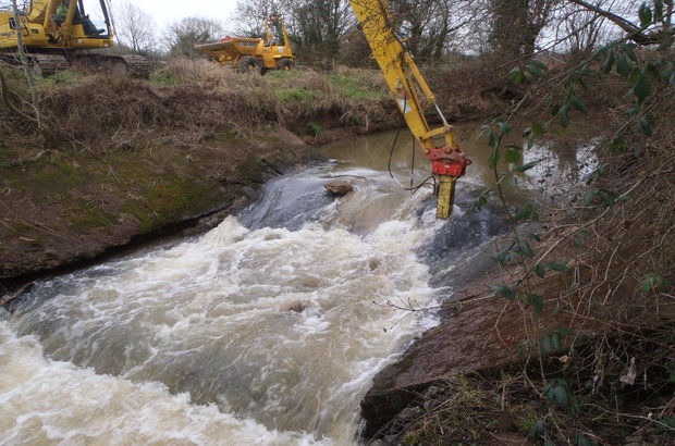 Start of weir removal 