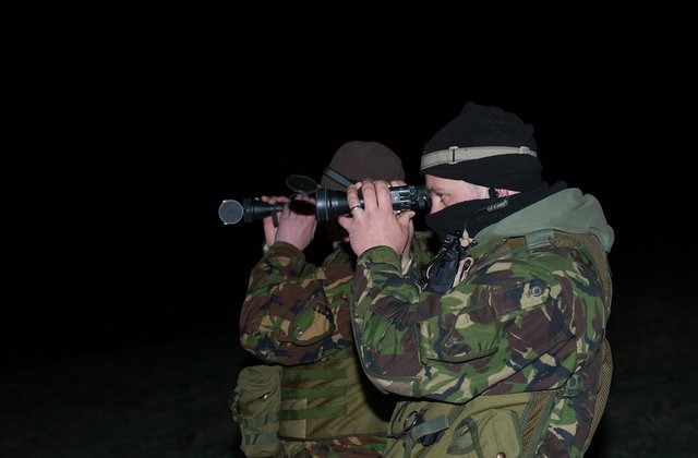 Environment Agency enforcement teams out on patrol and using specialist night vision