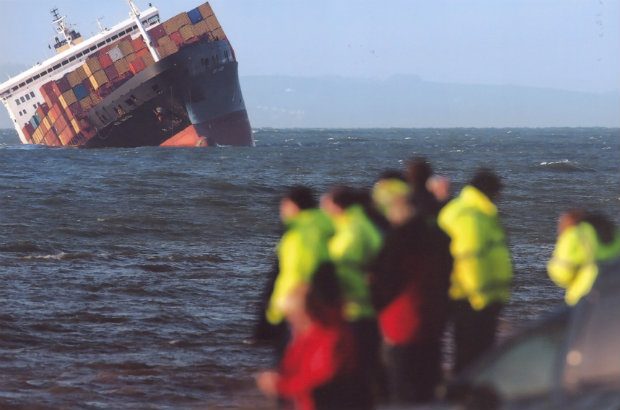 MSC Napoli grounded at Branscombe