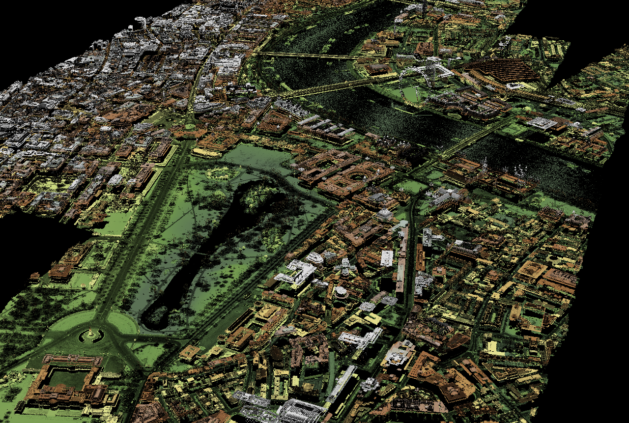Lidar imagery of London. Mapping the country in this way will help us better understand flood risk and protect the environment.
