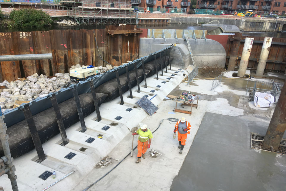 The Environment Agency is looking for new suppliers to work on vital projects, such as the Leeds flood defence seen here