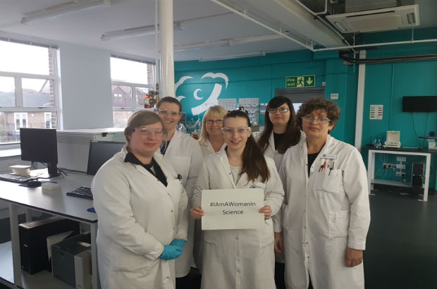 Women scientists working in the Environment Agency's National Laboratory Service, which carries out environmental testing and analysis