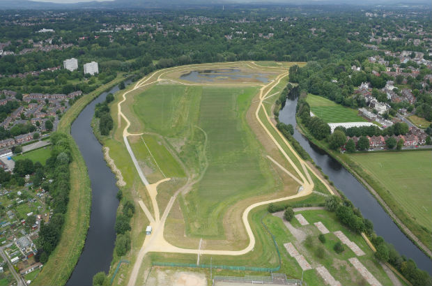 An aerial view of the new £10m Salford scheme