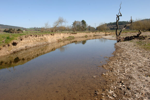 low water level in a river