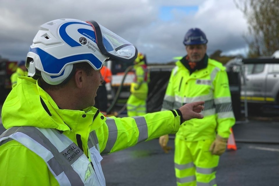 EA emergency responders in hi viz