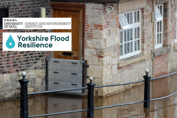 flood in front of a house