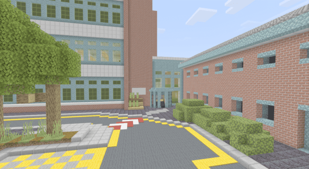 EA Office at Preston recreated in Minecraft