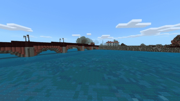The bridge over the river Ribble in Preston recreated into a digital world