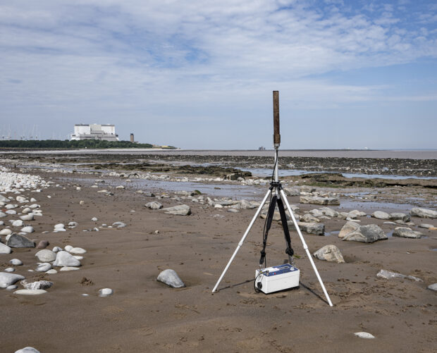 Copyright EDF Analyser on the beach. Part of EDF’s own monitoring programme