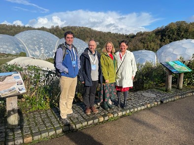 The EA’s Sustainable Business Team at Anthropy; Left to right: Simon Dawes, Rich Lapham, Van Griffiths and Kay McBain.