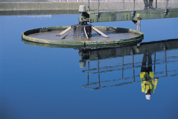 EA inspectors at a water treatment works