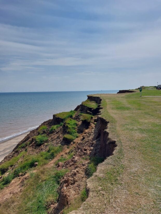 Coastal erosion in Yorkshire