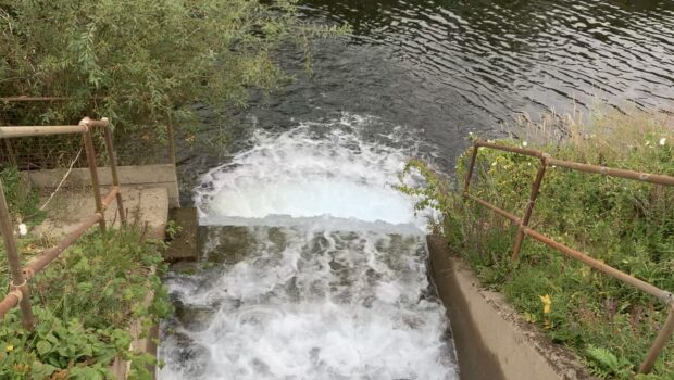 Groundwater is pumped into the River Severn