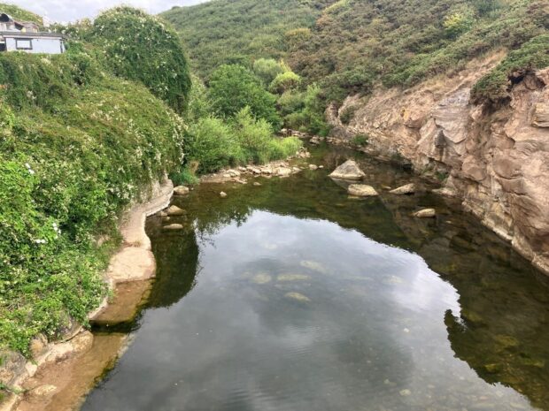 Scalby Beck watercourse which runs into Scarborough South Bay